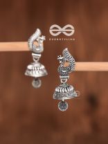 The Little Artsy Peacock bell Jhumkis