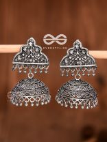 The Statement of Elegance - Oxidised Boho Jhumkas