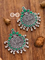 The Bohemian Intrigue (Emerald Green) - Embellished Oxidised Collection