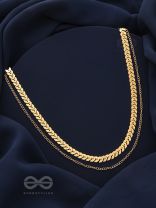 The Chain Of Allure - Golden Statement Neckpiece With Anti-Tarnish Coating 
