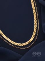 The Chain Of Allure - Golden Statement Neckpiece With Anti-Tarnish Coating 
