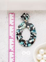 The Hypnotic Hues (Blue) - Statement Acrylic Danglers