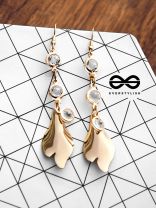 The Drops of Shimmer Danglers - The Golden Charm Collection