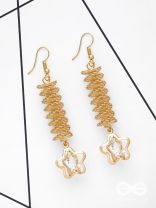 The Spiralling Studded Stars - The Golden Charm Collection