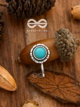 The Delightful Florals - Turquoise Boho Nosering