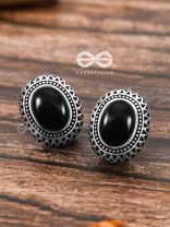 The  Aztec Button Studs - Tiny Trinket Earrings