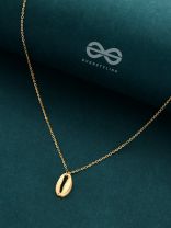 The Glamorous Golden Shell Necklace With Anti-Tarnish Coating