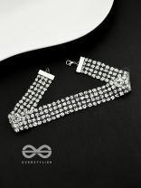 Shimmer on My Neck - Statement Silver Choker