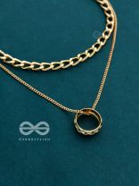 The Girl-Boss Statement - Golden Layered Neckpiece With Anti-Tarnish Coating 