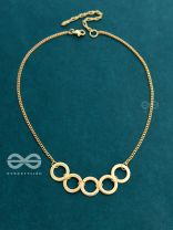 The Elegant Luxury - Golden Statement Neckpiece With Anti-Tarnish Coating 