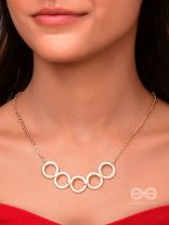 The Elegant Luxury - Golden Statement Neckpiece With Anti-Tarnish Coating 