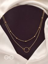 The Lavish Layers Of Elegance - Golden Multilayered Neckpiece With Anti-Tarnish Coating 