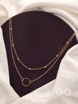 The Lavish Layers Of Elegance - Golden Multilayered Neckpiece With Anti-Tarnish Coating 