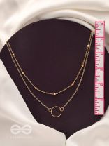 The Lavish Layers Of Elegance - Golden Multilayered Neckpiece With Anti-Tarnish Coating 