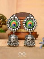 The Artsy Peacocks - Oxidised Boho Jhumkis