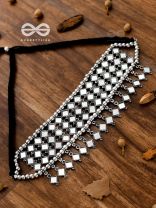 A Statement in Bohemian Elegance - Mirror Choker Set
