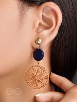 The Chic Woven Chakras (Brown) - Statement Dangler Earrings