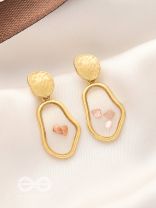 An Eclectic Delight - Golden Statement Earrings