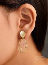 An Eclectic Delight - Golden Statement Earrings