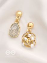 The Entangled Glamour - Statement Golden Earrings
