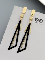 The Chic Geometry - Golden Statement Danglers