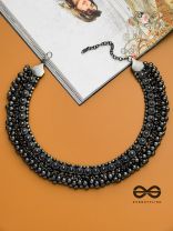 The Bohemian Classic - Oxidised Statement Necklace (Gun-Metal Black)