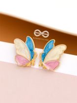 The Bewitching Butterflies - Statement Enamelled Studs