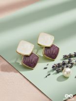 A Classy Delight - Statement Enamelled Earrings