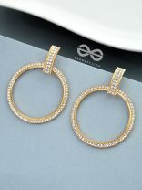 The Classy Bling - Statement Golden Earrings