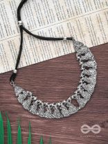 The Peaceful Peacocks - Oxidised Boho Choker