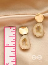 The Snowball Effect- Golden Embellished Earrings