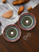 The Hypnotic Allure - Statement Meenakari Studs