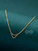 The Little Dainty Heart - Golden Neckpiece With Anti-Tarnish Coating