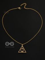 The Deathly Hallows - Statement Harry Potter Neckpiece With Anti-Tarnish Coating 