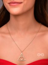 The Deathly Hallows - Statement Harry Potter Neckpiece With Anti-Tarnish Coating 