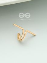 Hooked on Charm- Golden Adjustable Earcuff (One Ear)