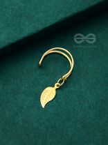 The Last Leaf - Golden Casual Earcuff (One Ear)
