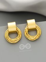 A Chunk of Gold - Statement Earrings
