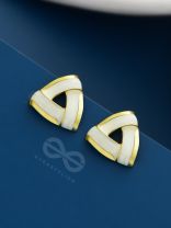 Miss Minimilist - ELegant Enamel  Earrings