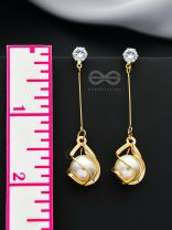 Pearl and Preciousness - Golden Danger Earrings