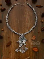 The Charismatic Krishna - Statement Ethnic Enamelled Neckpiece