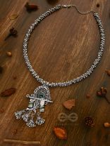 The Charismatic Krishna - Statement Ethnic Enamelled Neckpiece