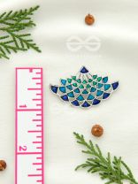 The Waves of Ocean - Exquisite Enamelled Earrings