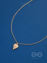 Heart Of Sea- Intricate Golden Neckpiece With Anti-Tarnish Coating 