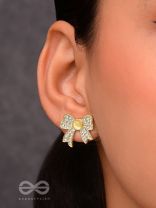 Perfect Presents- CZ and Pearls Studded Golden Earrrings