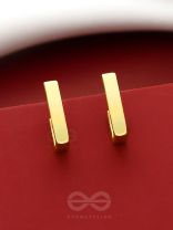 Hooked on Charm- Golden Earrings