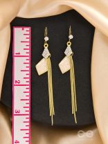 The Golden Rain- Chic Golden Earrings