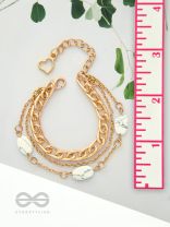 Stoned with Style- Golden Stone Bracelet