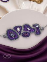 Kimaya - The Divine - Sequins, Cutdana And Stone Hand Embroidered Choker Neckpiece