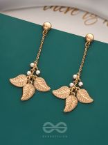 The Flaming Bush- Classy Golden Earrings